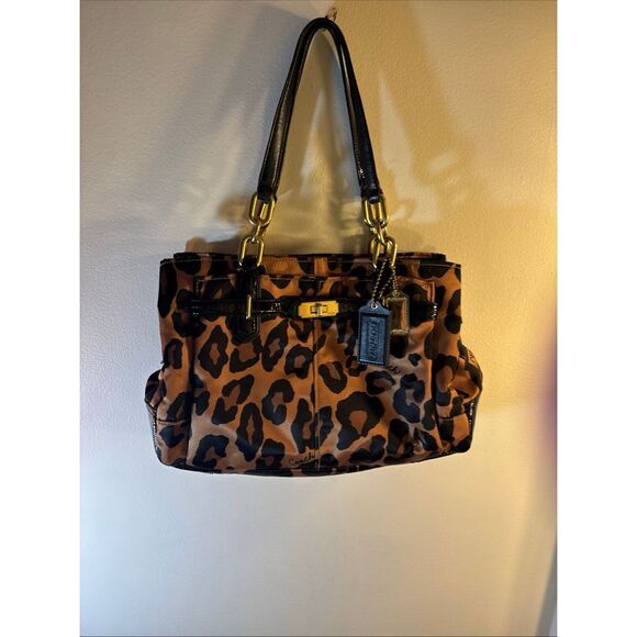 Coach Leopard Print Bag - Picture 1 of 10